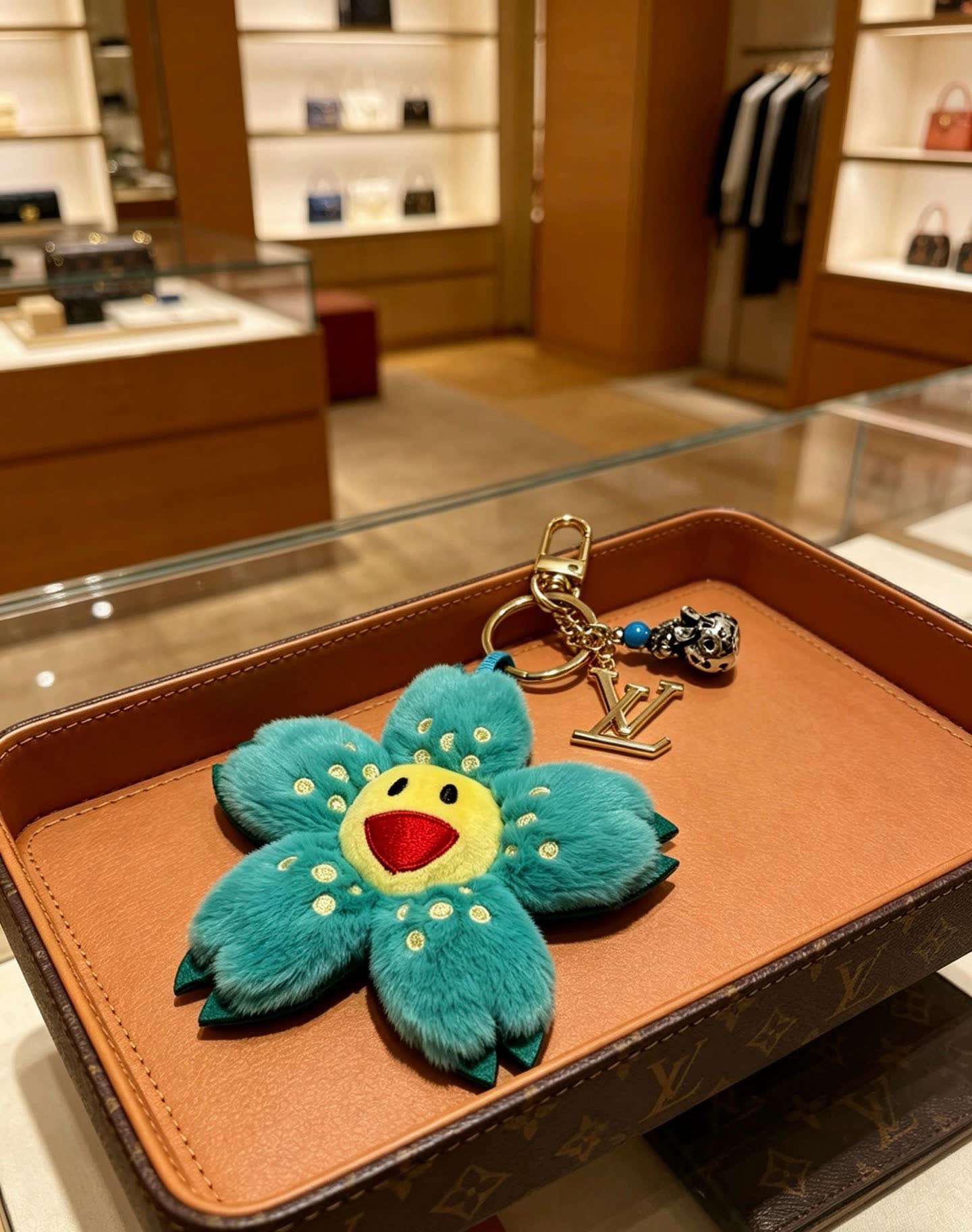 Louis Vuitton Flower Keychain